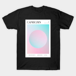 Capricorn Aura Zodiac Sign Astrology Art T-Shirt